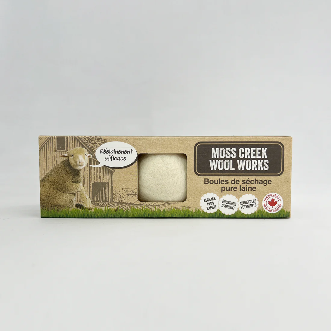 Wool Dryer Balls: Pack of Three - Moss Creek Wool Works