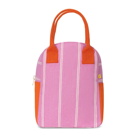 Zipper Lunch Bag: shirt stripe -Fluf