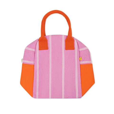 Zipper Lunch Bag: shirt stripe -Fluf