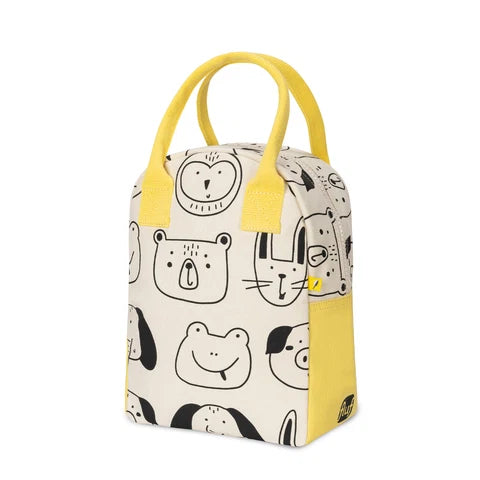 Zipper Lunch Bag: Animal Friends   -Fluf