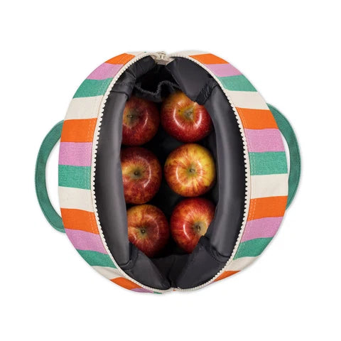 Zipper Lunch Bag: Three Stripe   -Fluf