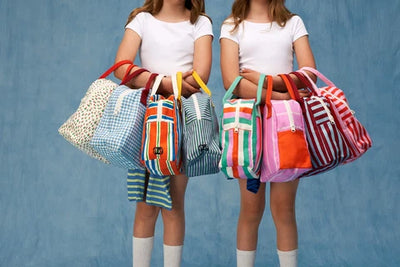 Zipper Lunch Bag: Three Stripe   -Fluf