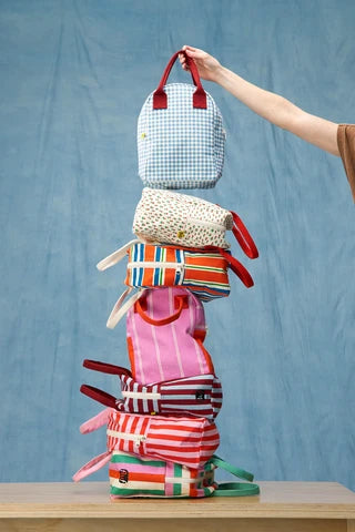 Zipper Lunch Bag: Three Stripe   -Fluf