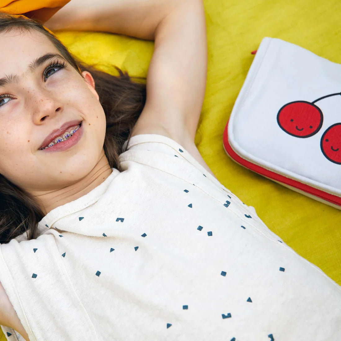 Snack Bag / Mat Red Cherries - Fluf