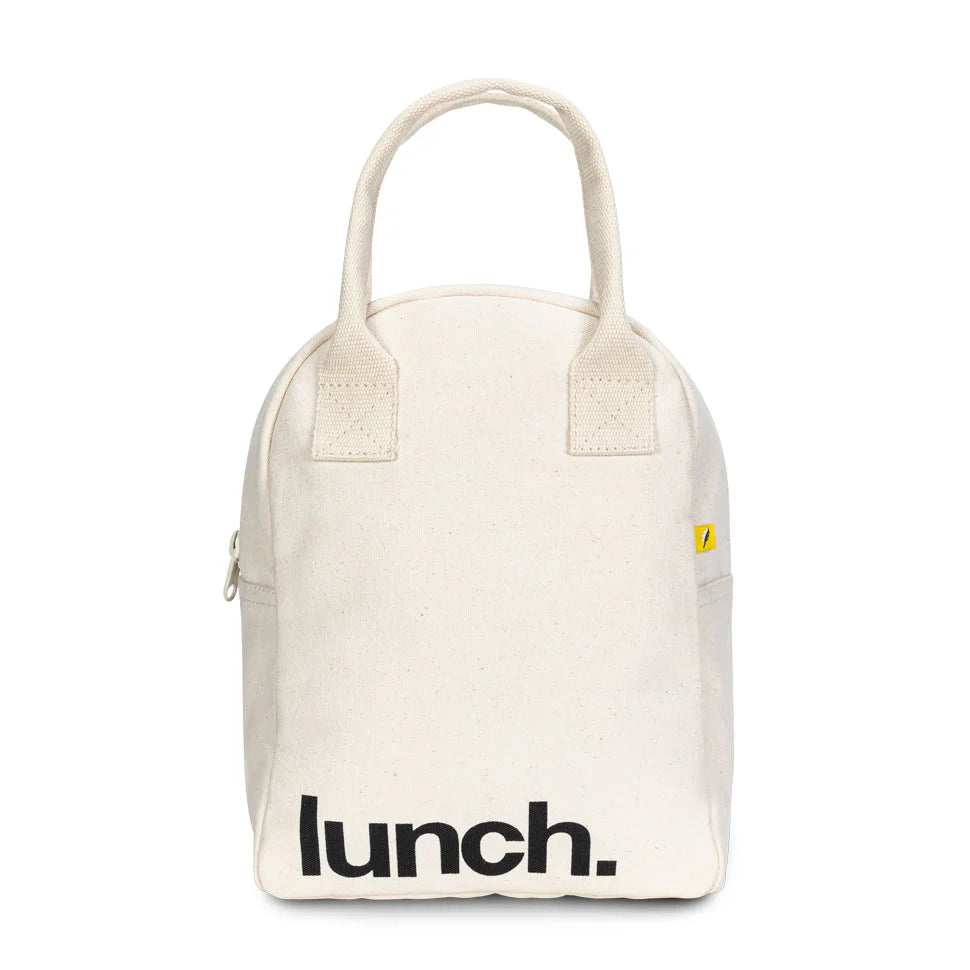 Zipper ‘Lunch’ Bag: Natural - Fluf