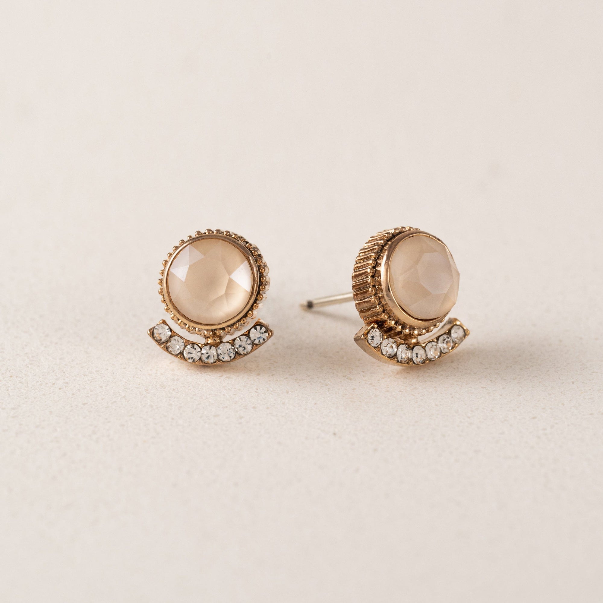 Mimosa post earrings in champagne by Lover's Tempo