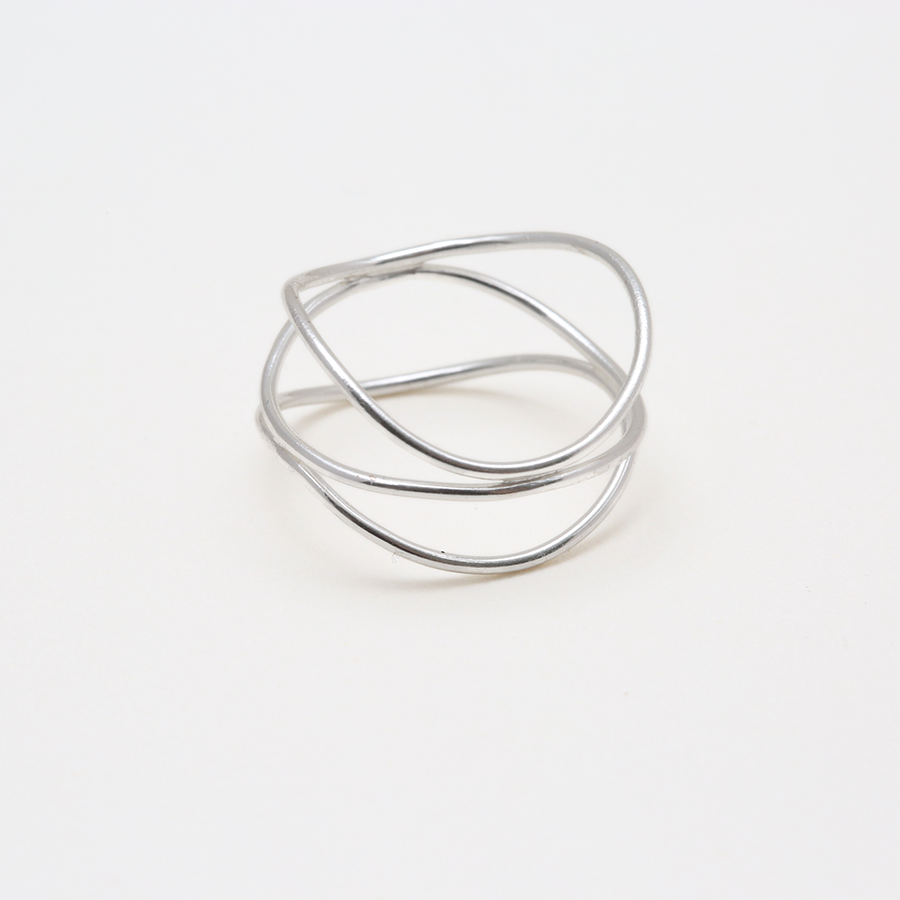 Fine Triple Wrap Ring Ring- Bambu