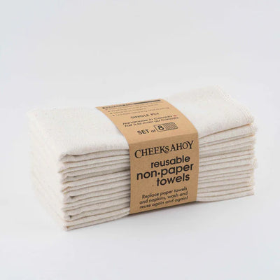 Reusable Non Paper Towels (Set Of 8 With No Roll) - Cheeks Ahoy