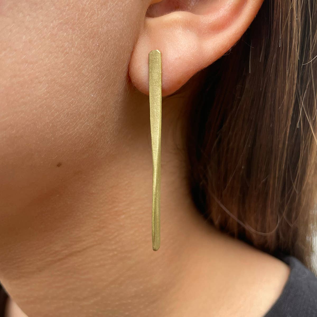 Paddle Post Earrings - Gold