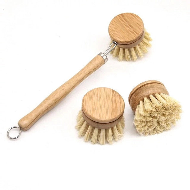 Bamboo Dish Brush Replacement Head - Essence of Life Organics