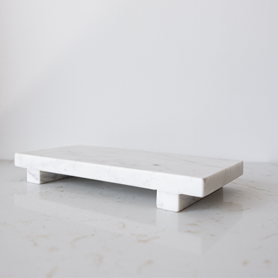 White Marble Trivet Riser