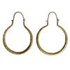 Gleaming Drop Hoops - Gold