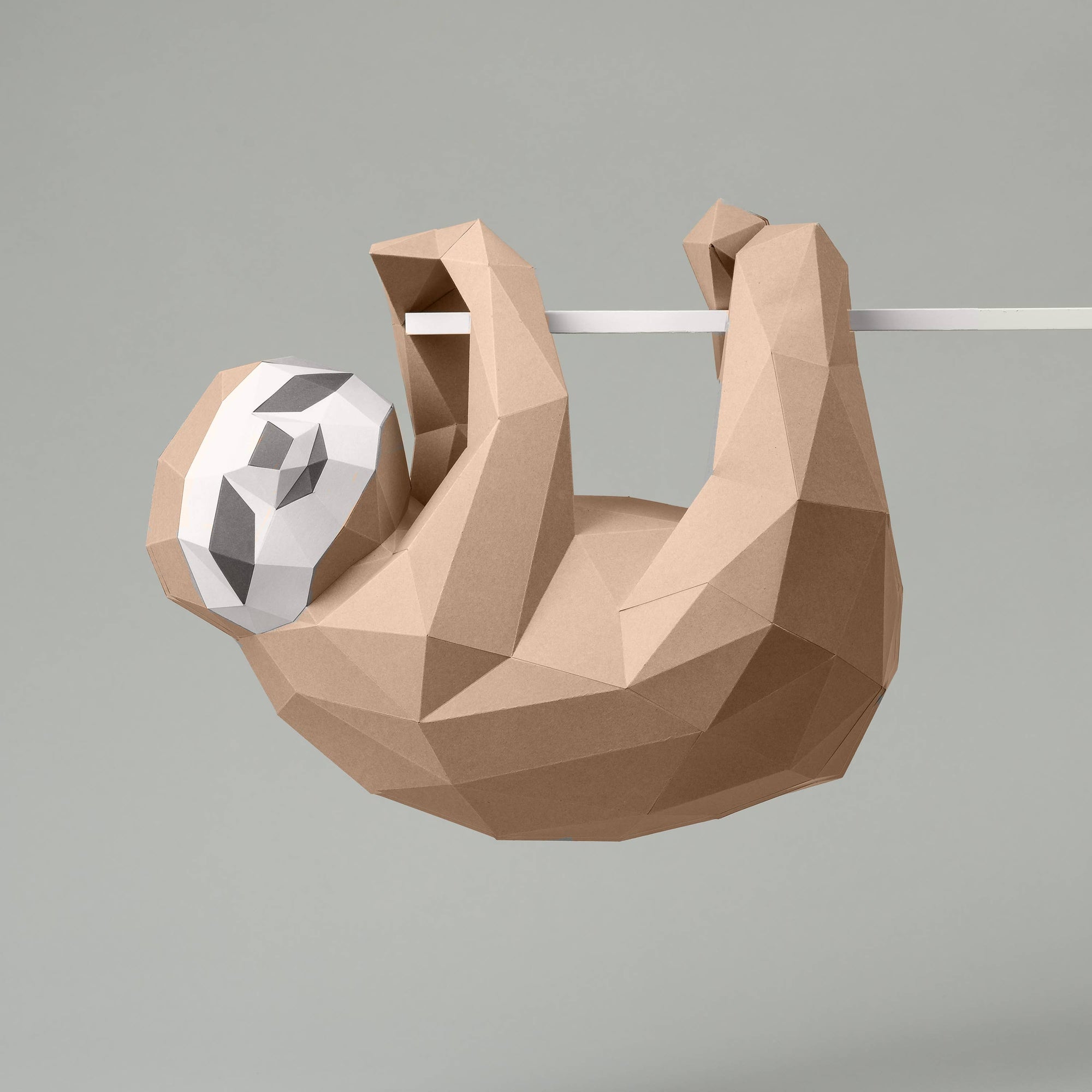 DIY Sloth 3D paper origami model Kit