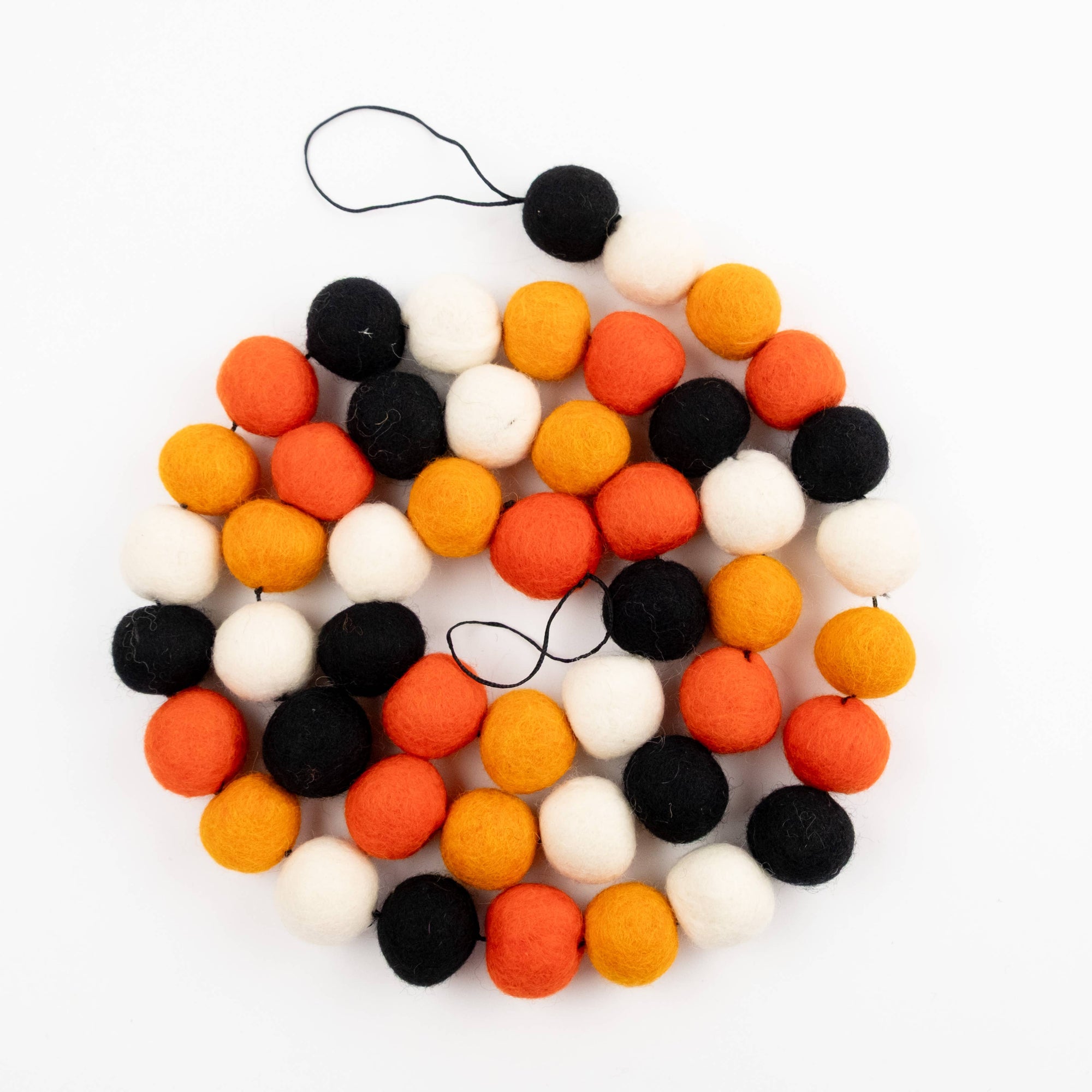 Garland - Halloween Felt Balls