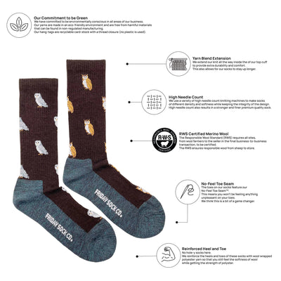 Men's Merino Wool Socks - Friday Sock Co