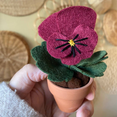 Pansy Felt Forever Flower