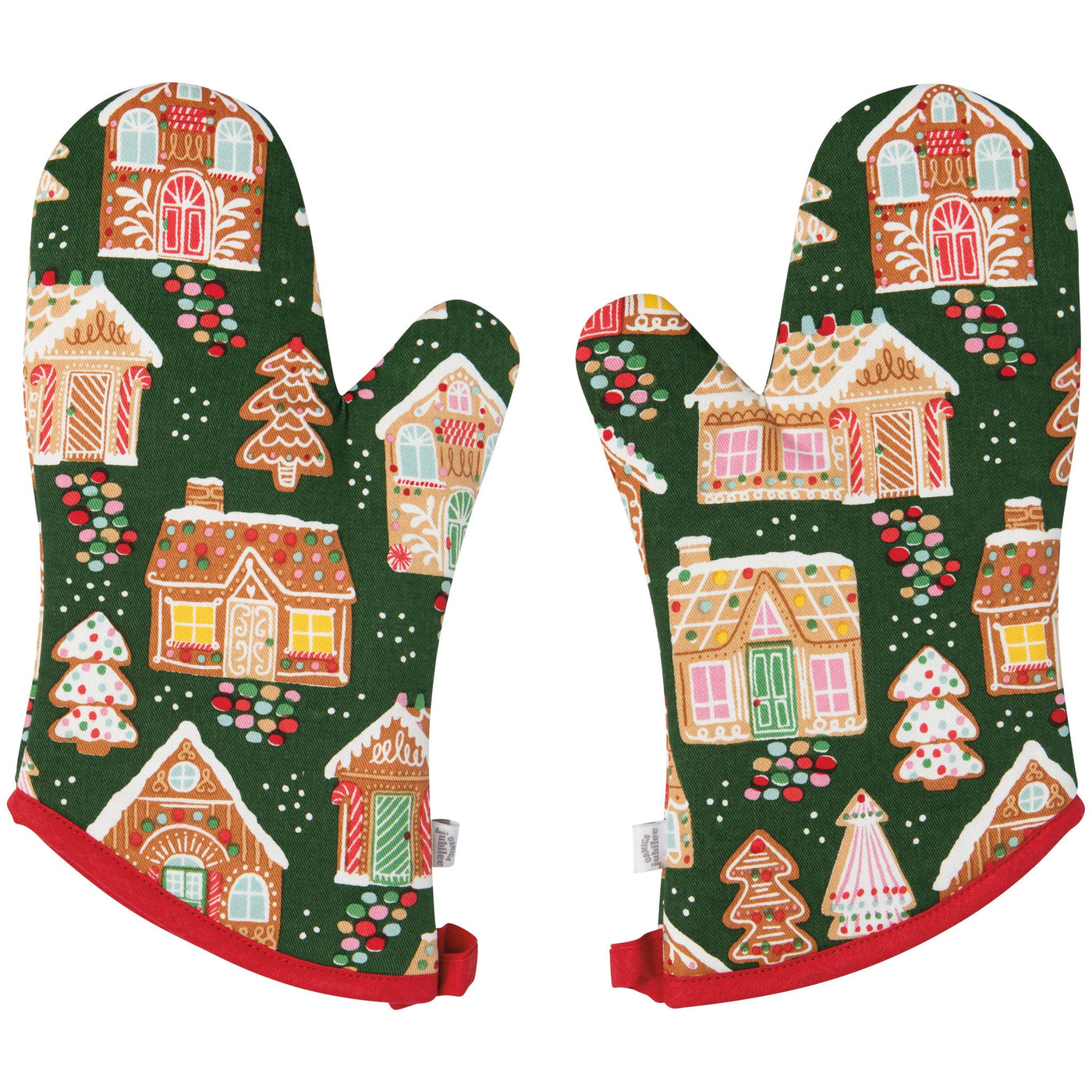 Gumdrop Lane Christmas Oven Mitts Set of 2