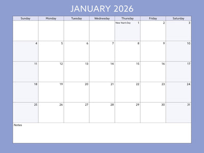 2026 Toronto Neighbourhood Calendar - 12" X 9"