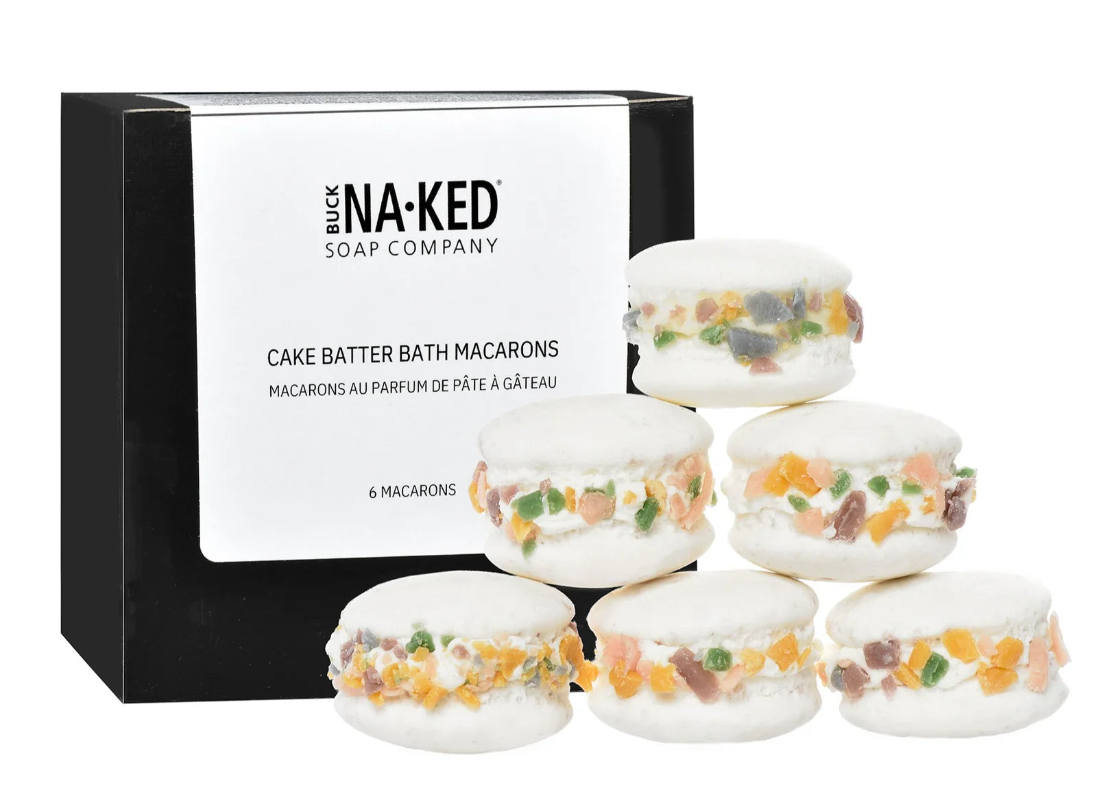 Cake Batter Bath Macarons - Buck Naked Soap Company