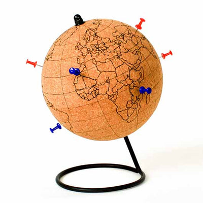 Cork Globe with pins