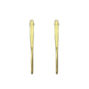 Paddle Post Earrings - Gold