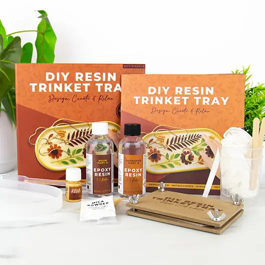 DIY Resin Trinket Tray Kit finished tray