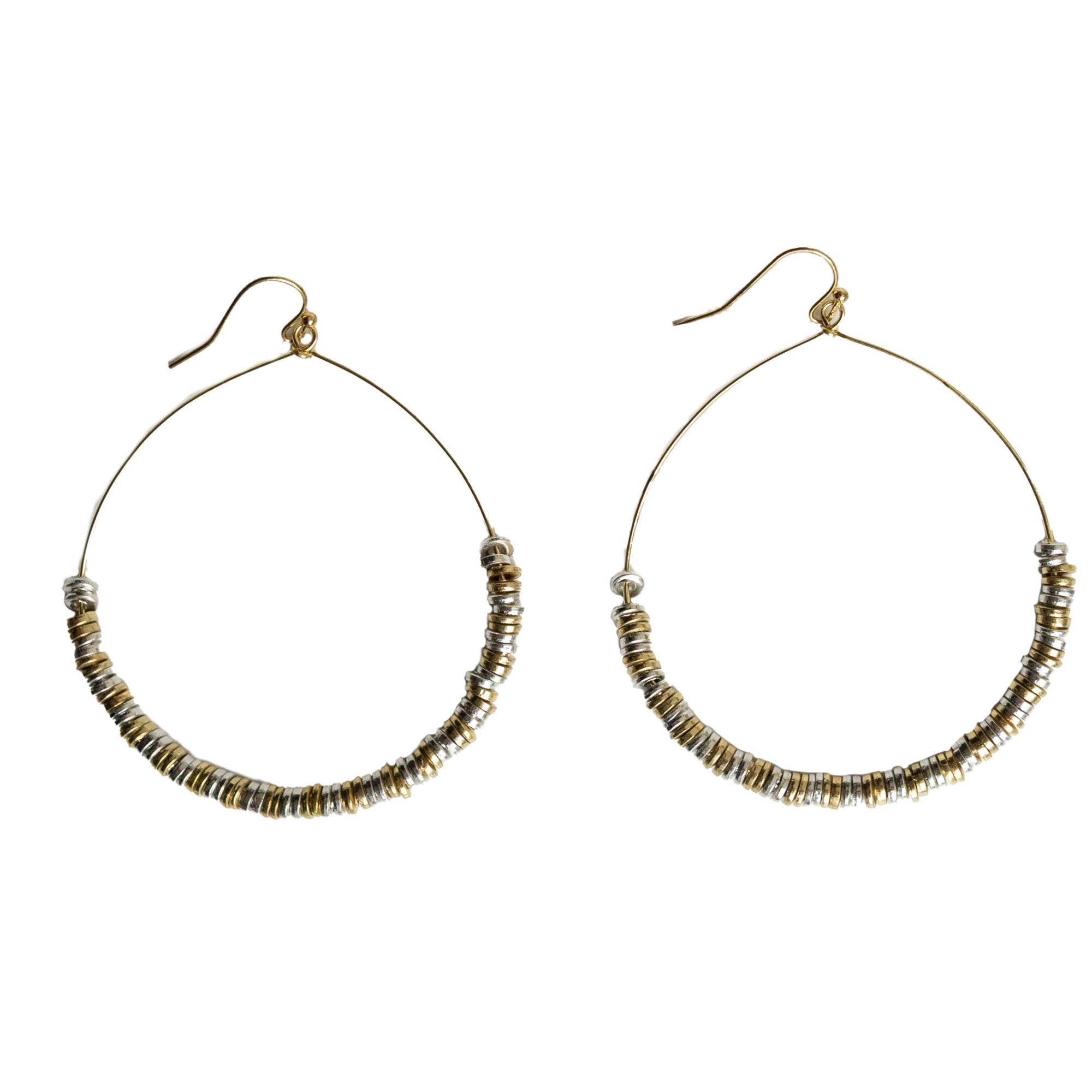 Lustrous Pailette Hoops