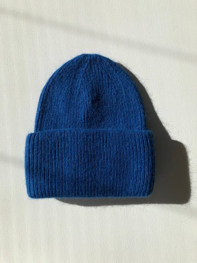 ROYAL ANGORA WOOL BEANIE - crystal brights