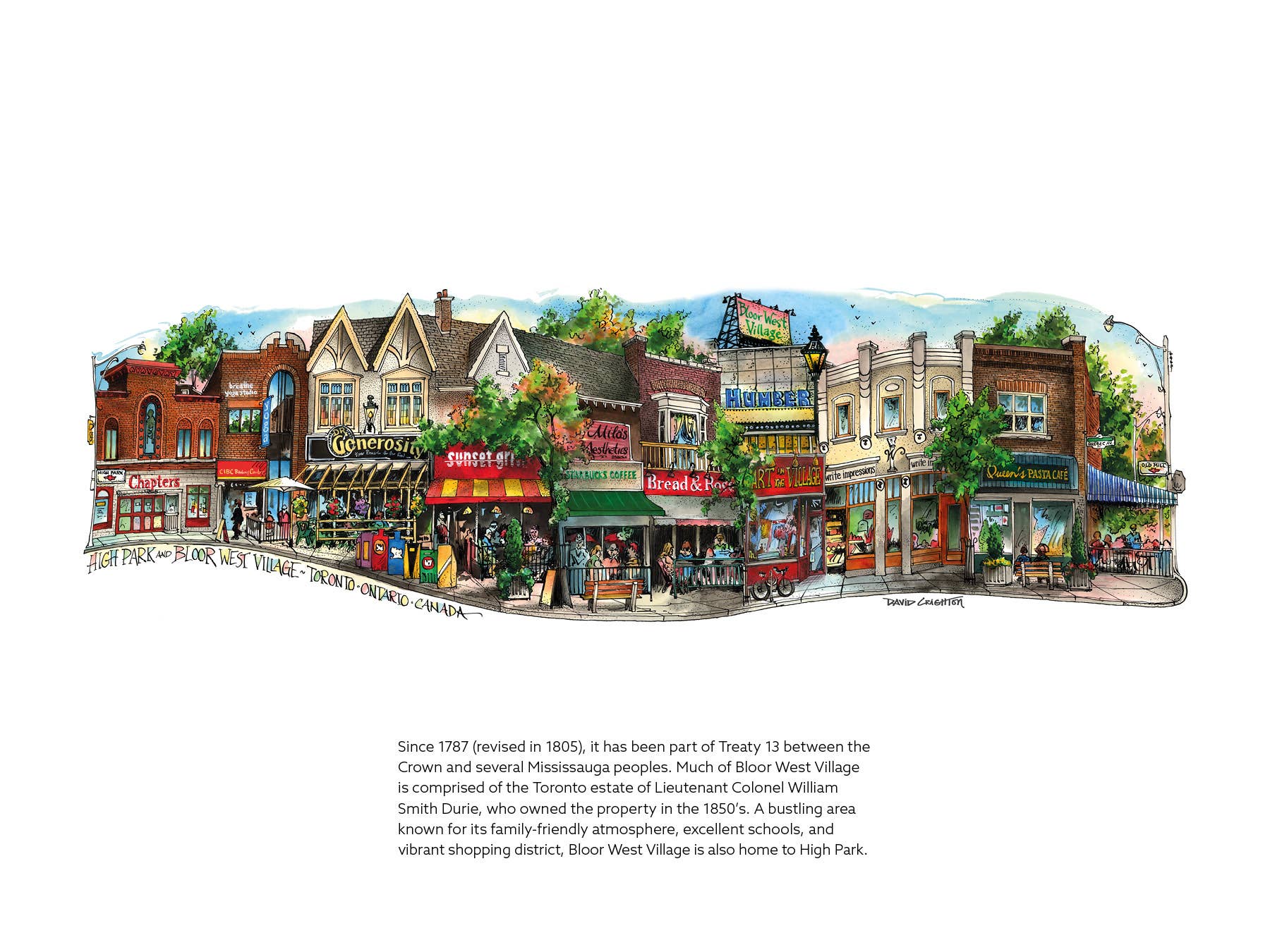 2026 Toronto Neighbourhood Calendar - 12" X 9"