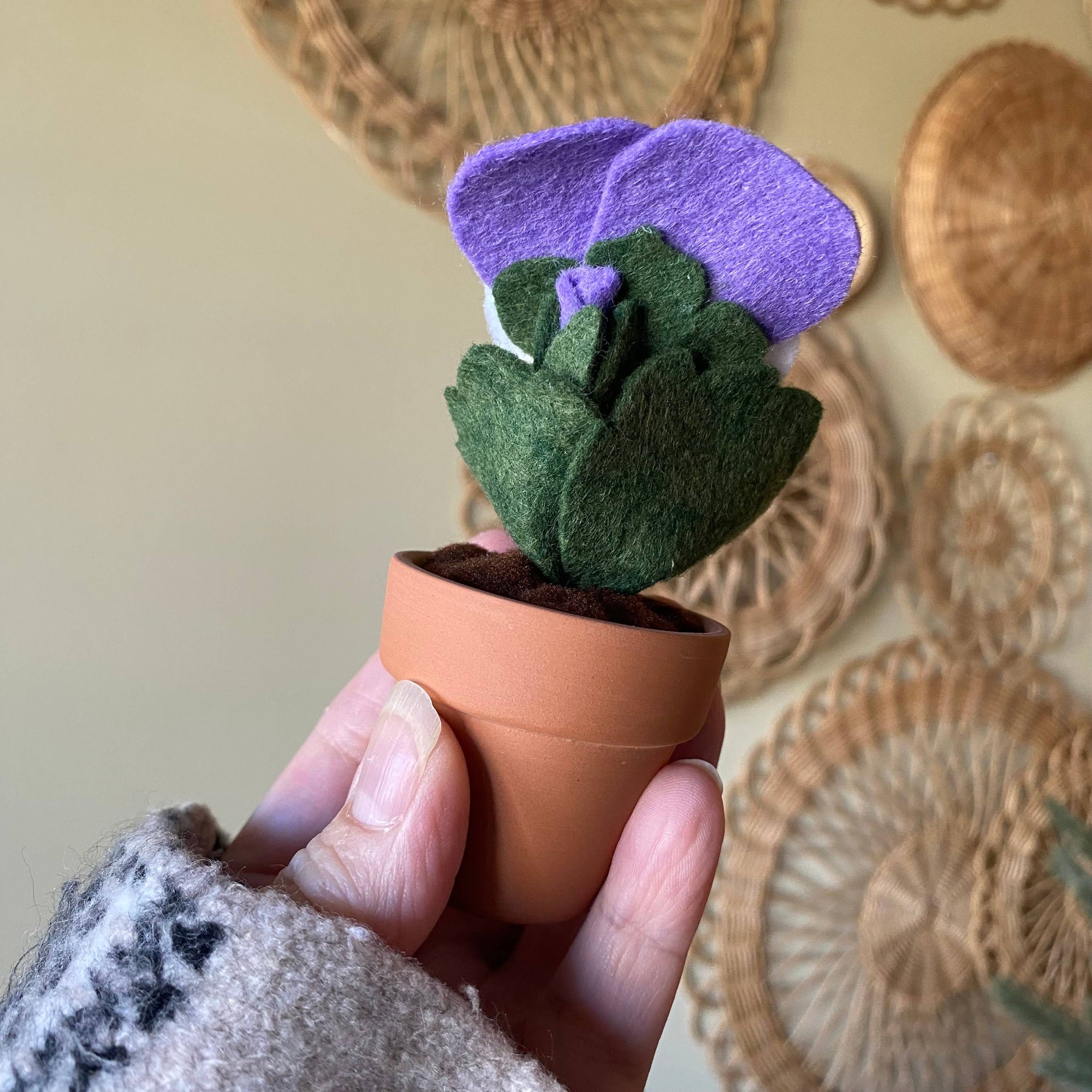 Pansy Felt Forever Flower