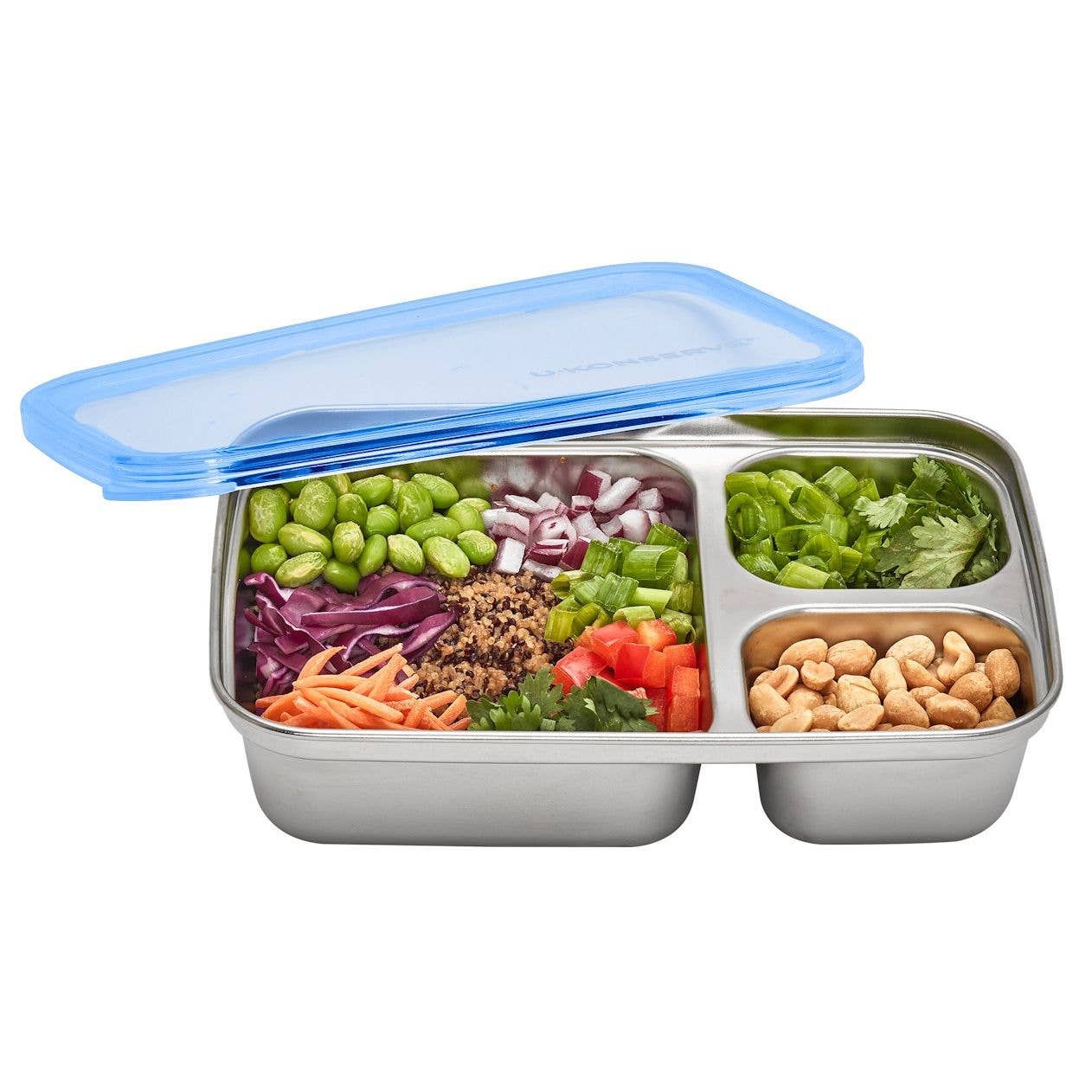 Ukonserve 3 Compartment Stainless Steel Food Container