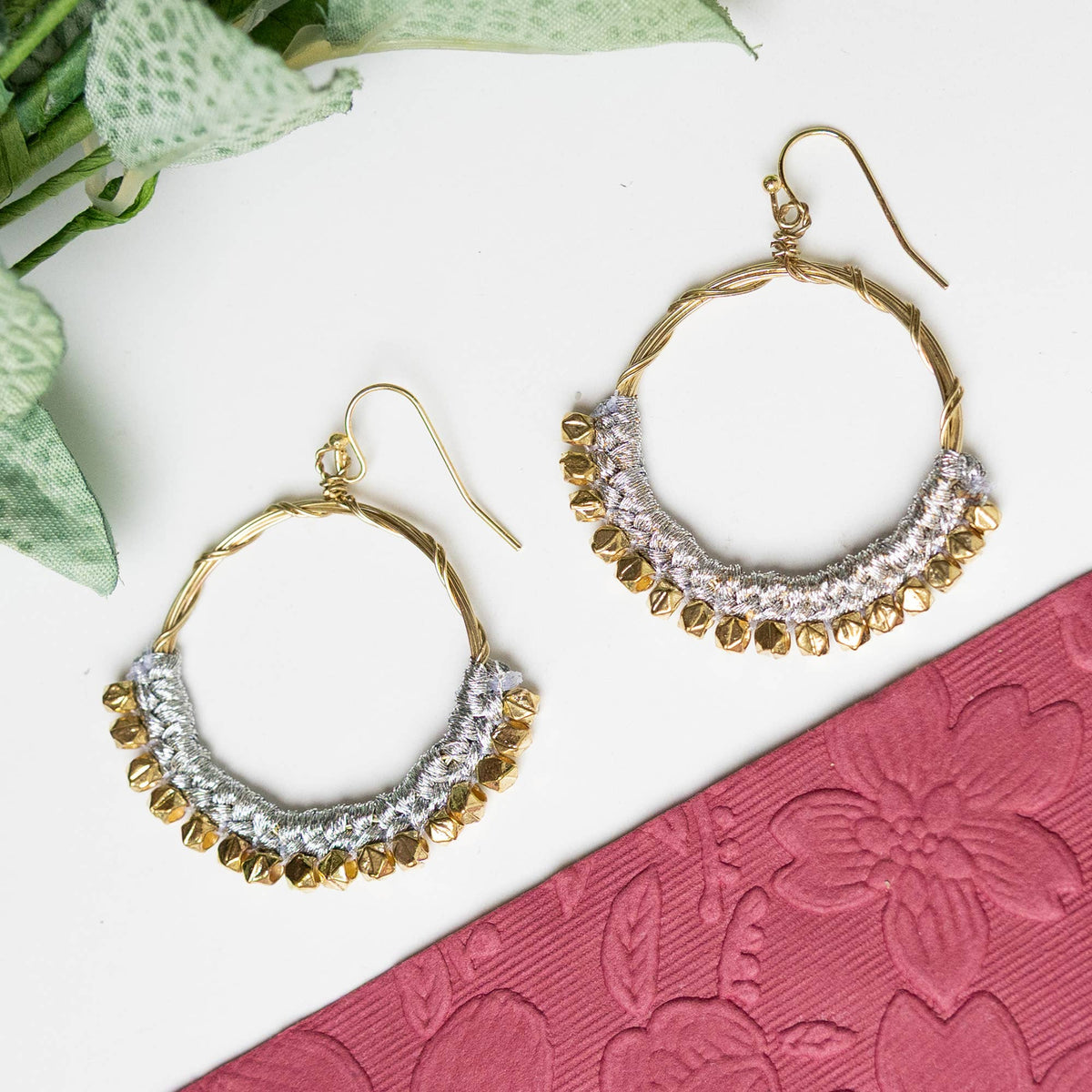 Entwined Crochet Hoops