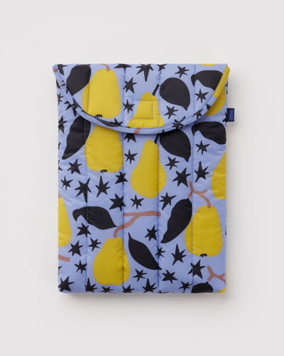 Baggu puffy laptop sleeve 13/14 inch in Golden Pears