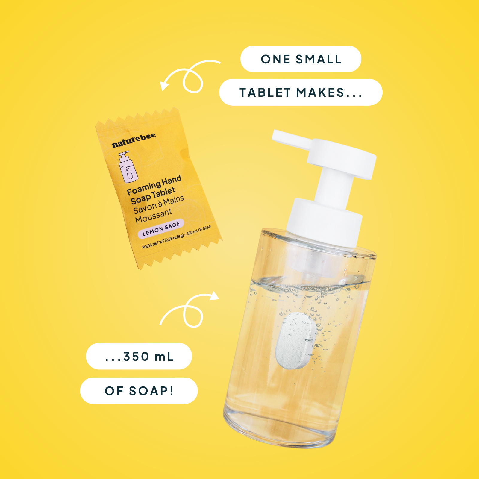 Foaming Hand Soap Refill Tablet: Nature Bee