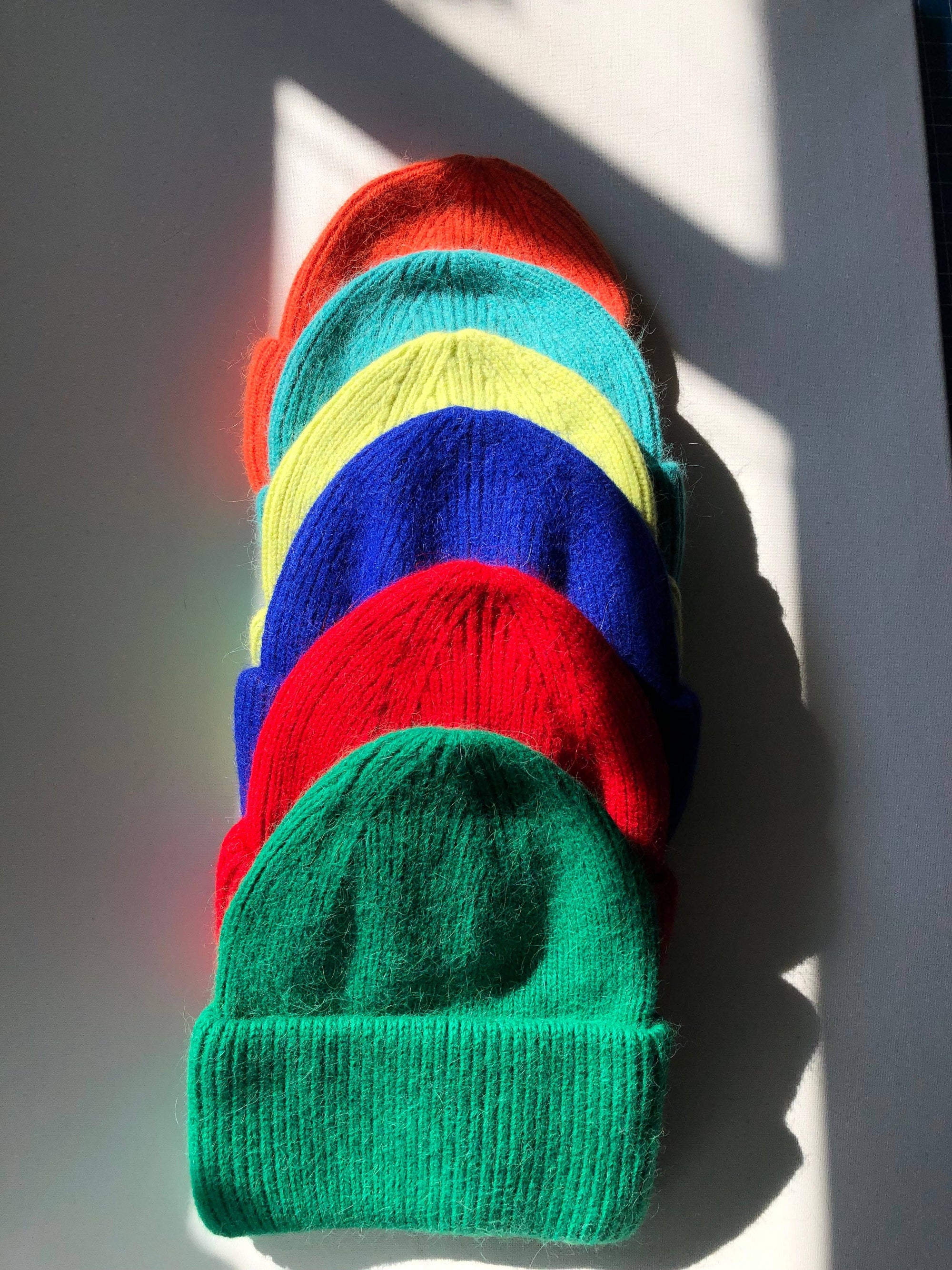 ROYAL ANGORA WOOL BEANIE - crystal brights