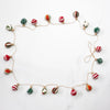 Embroidered Christmas Ball Felt Garland