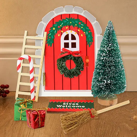 Festive Elf Door display