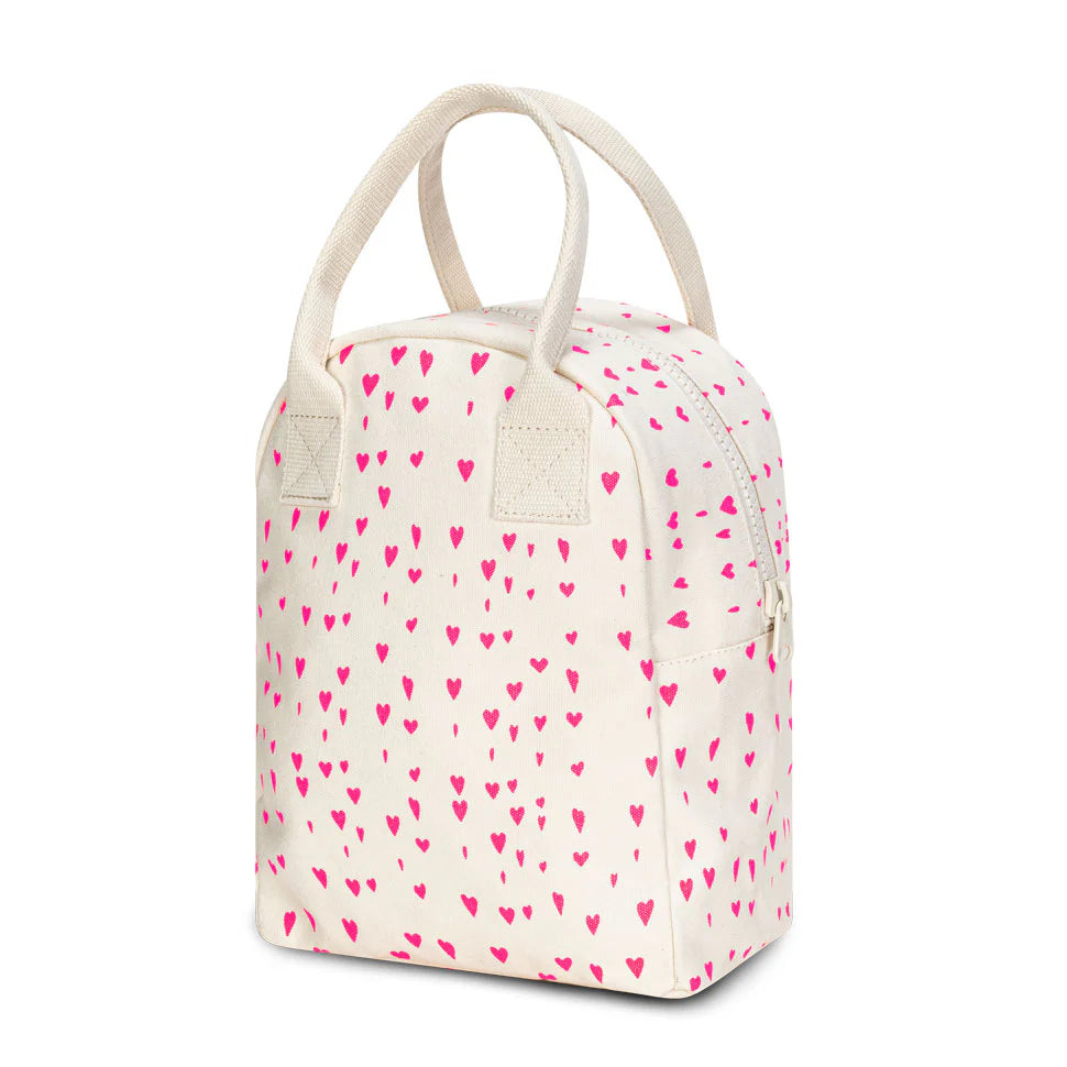 Zipper Lunch Bag: Tiny Hearts - Fluf