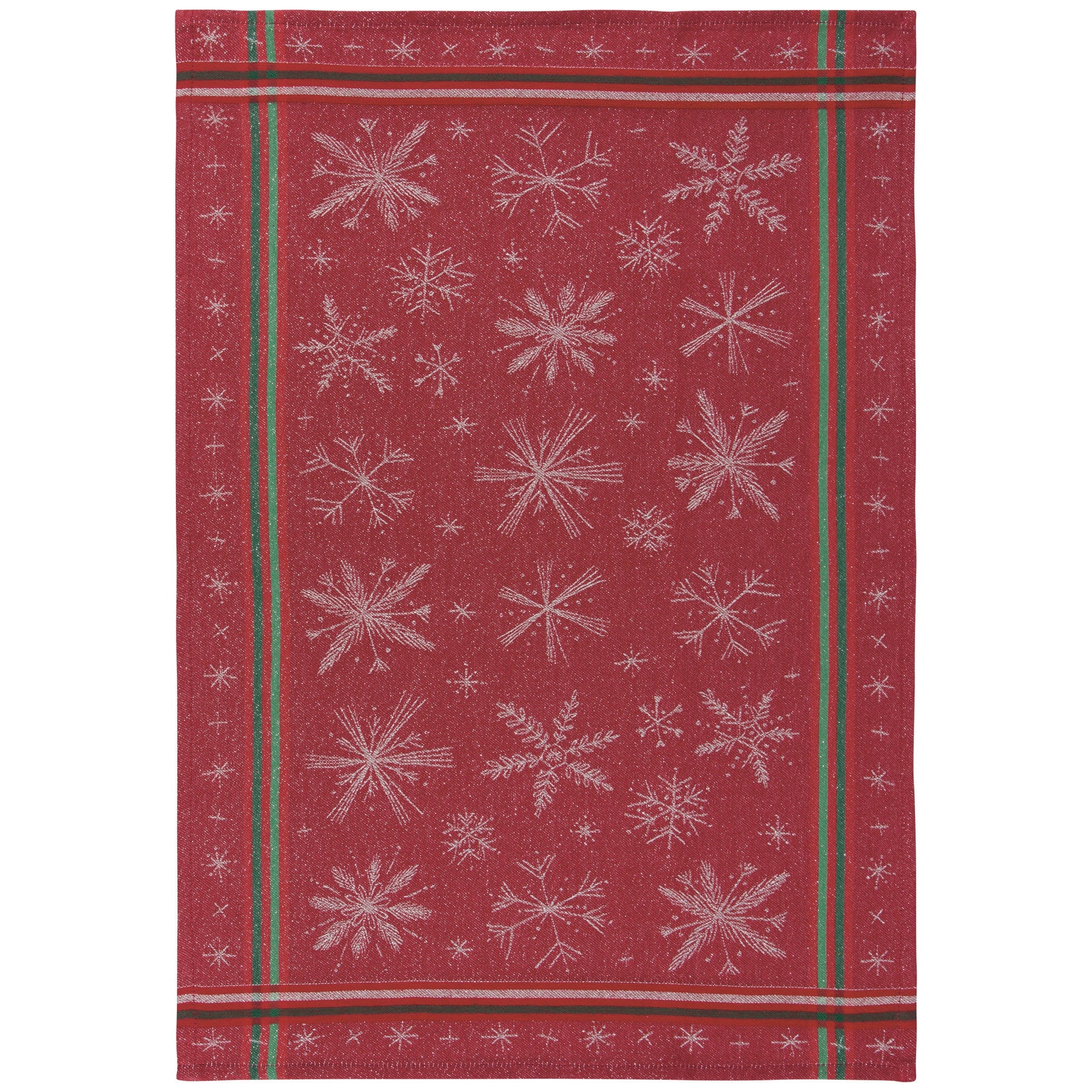 Snowflakes Christmas jacquard dishtowel