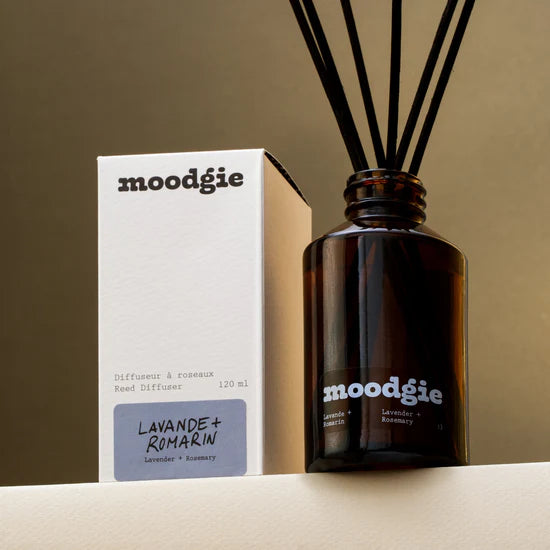 Lavender + Rosemary Reed Diffuser-  moodgie