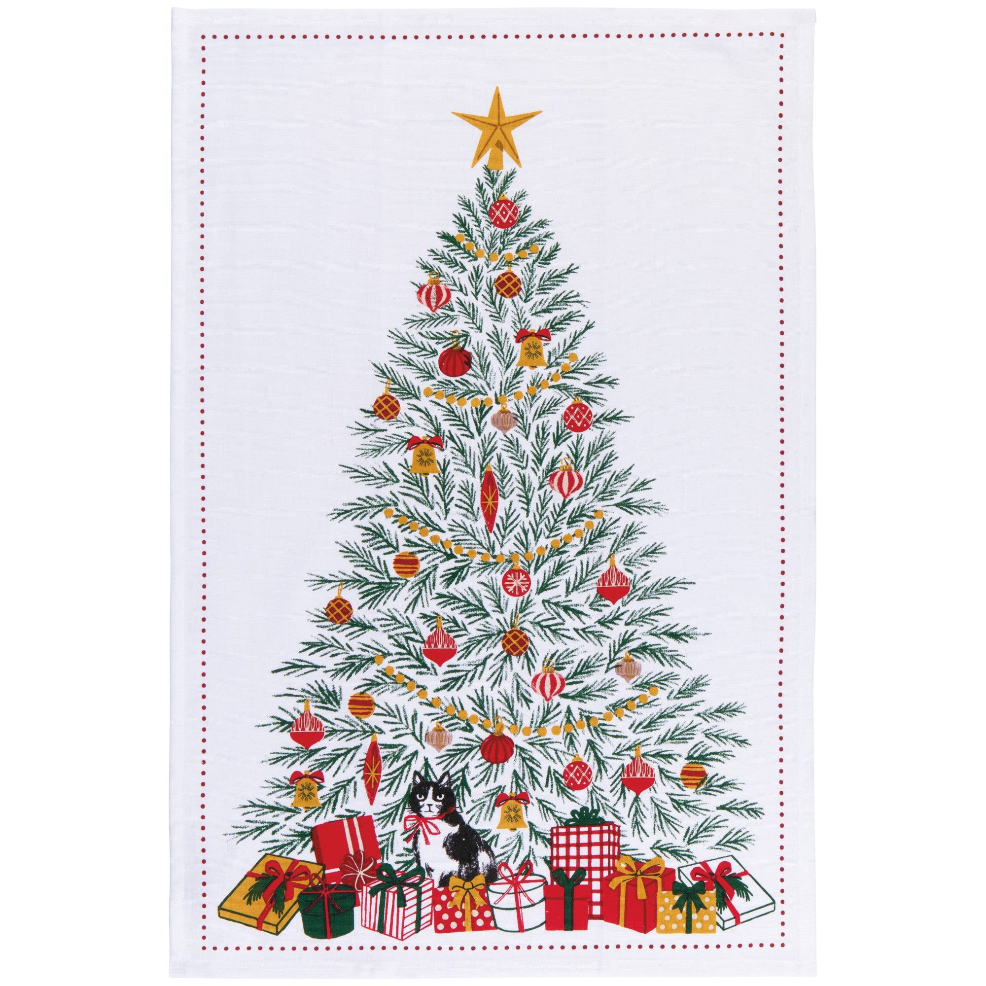 Festive Fir Christmas dishtowel