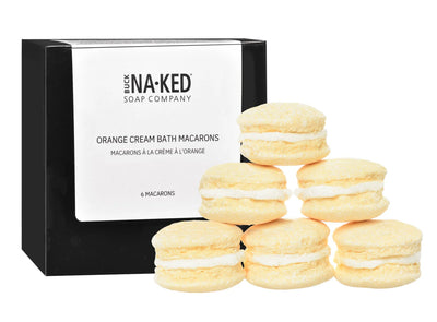 Orange Cream Bath Macarons - Buck Naked Soap Company