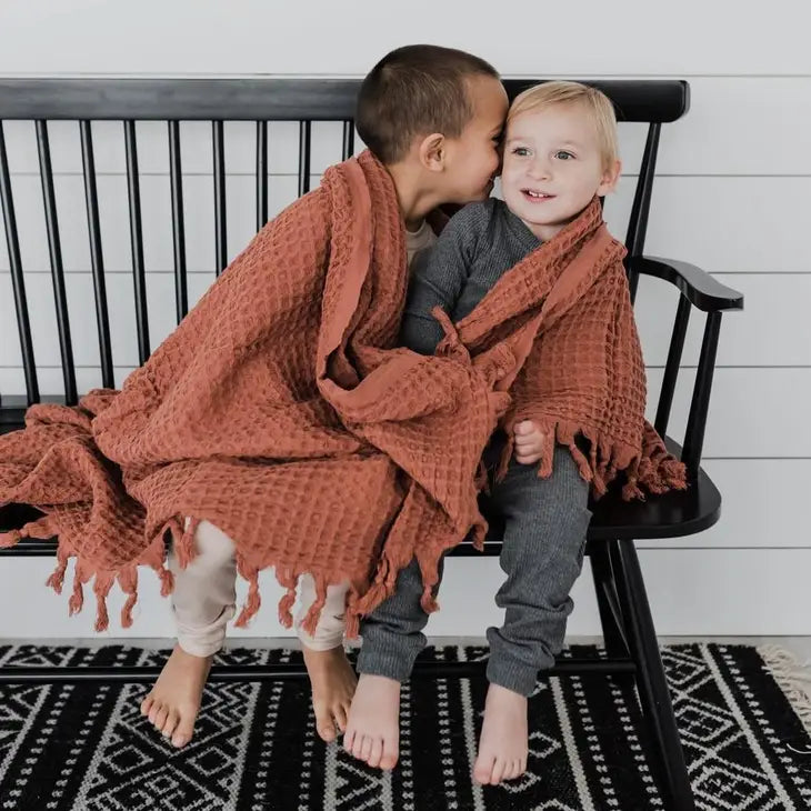 Kids waffle blanket hotsell