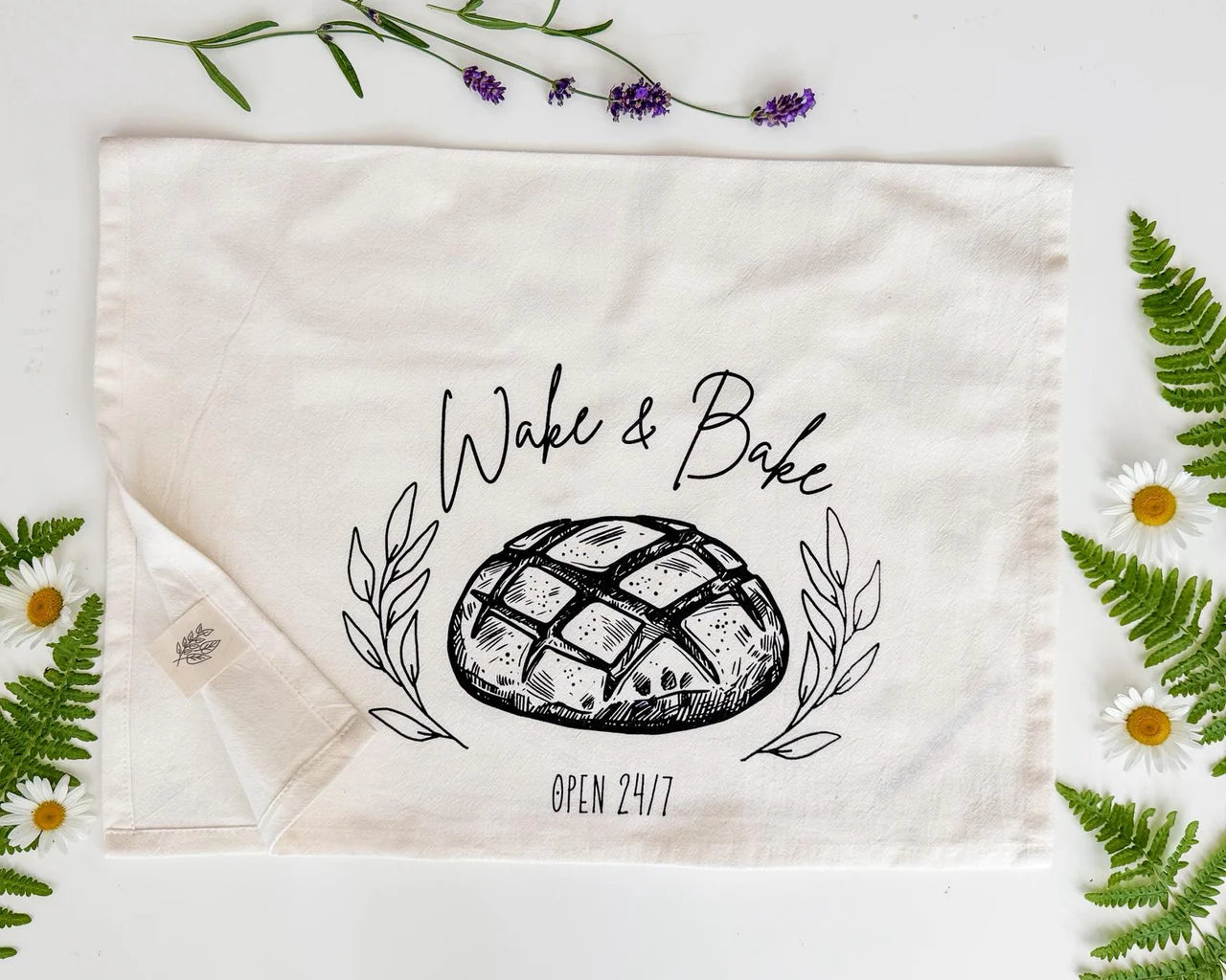 Wake & Bake Tea Towel