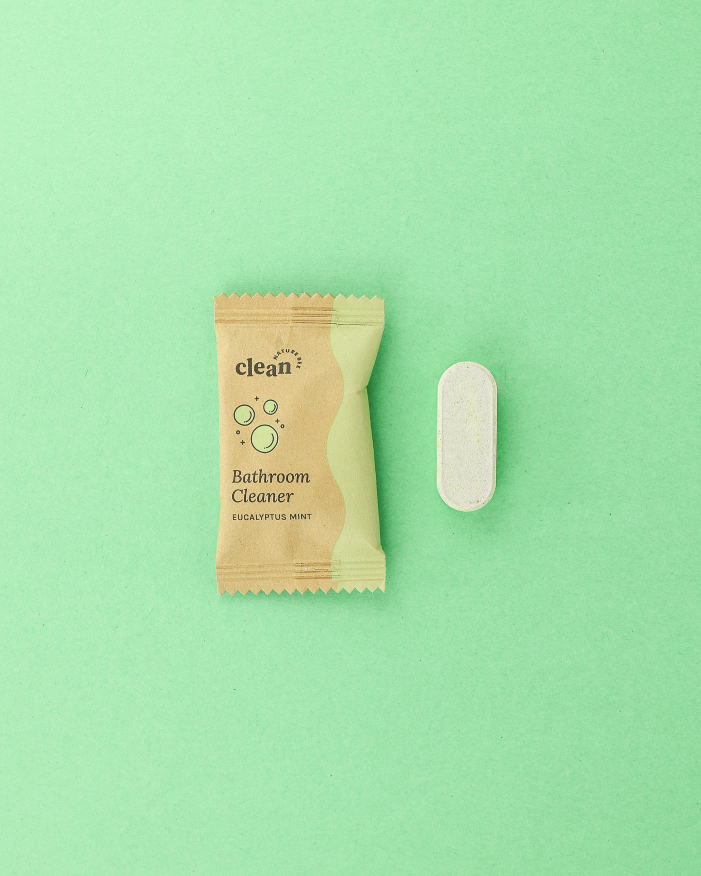 Bathroom Cleaner Refill Tablet: Eucalyptus Mint Scent - Nature Bee