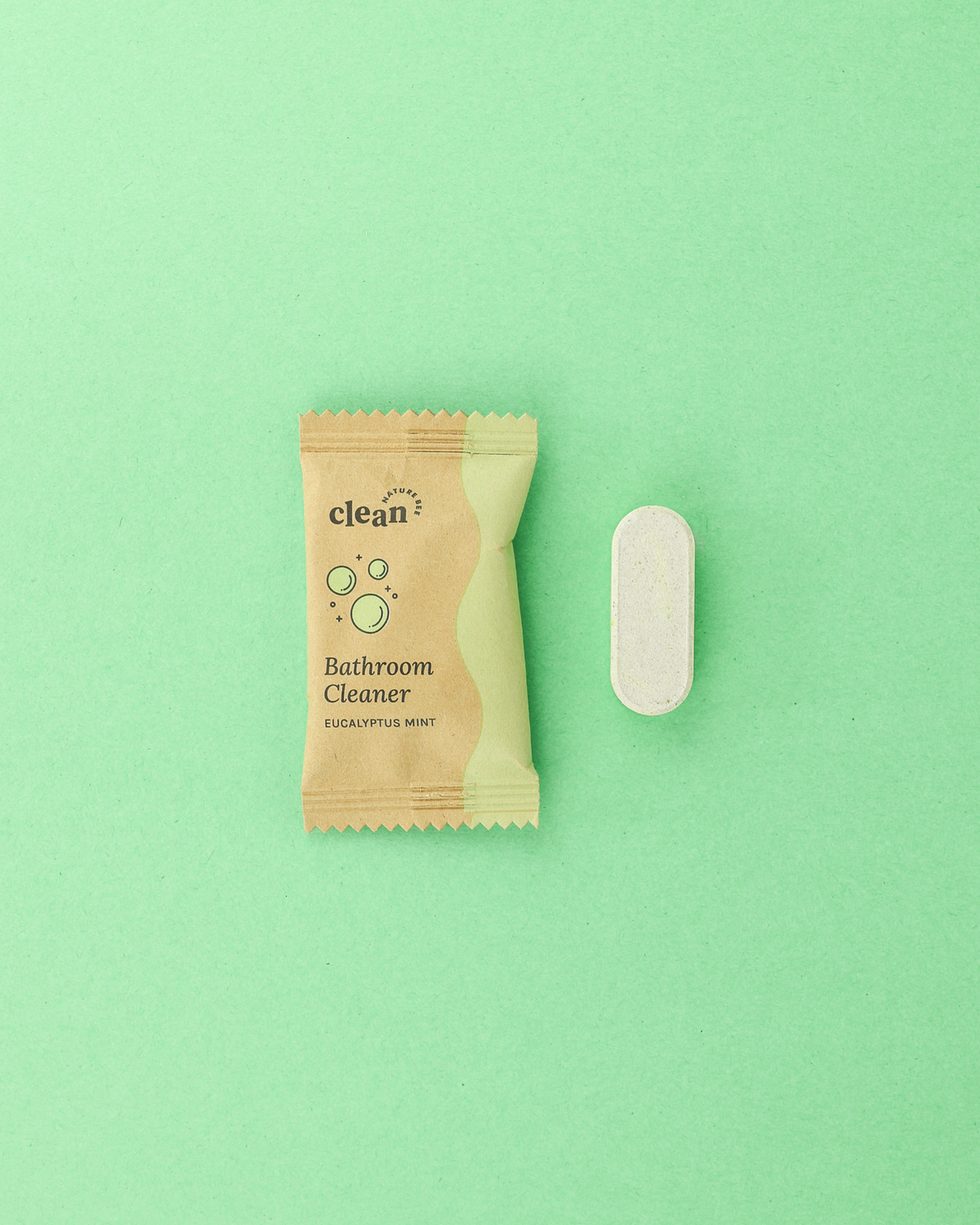 Bathroom Cleaner Refill Tablet: Eucalyptus Mint Scent - Nature Bee