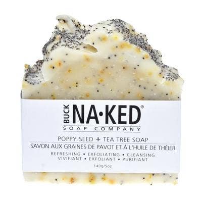 Poppy Seed & Tea Tree Bar Soap - Buck Naked Soap Company