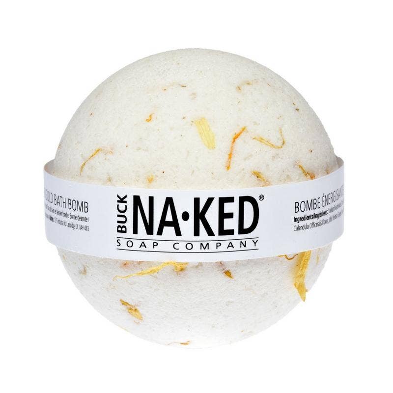Energizing Marigold Bath Bomb - Buck Naked Soap Company