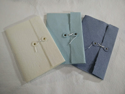 Button and string notebook
