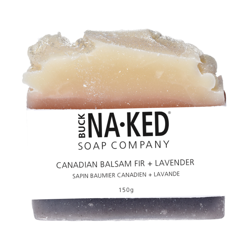 Canadian Balsam Fir Soap + Lavender - Buck Naked Soap Bar